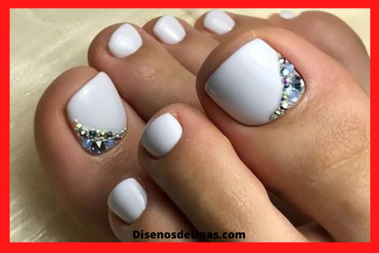 Diseños de uñas ¡1.000 ideas en imágenes! 16 Decoración de uñas para pies para matrimonio