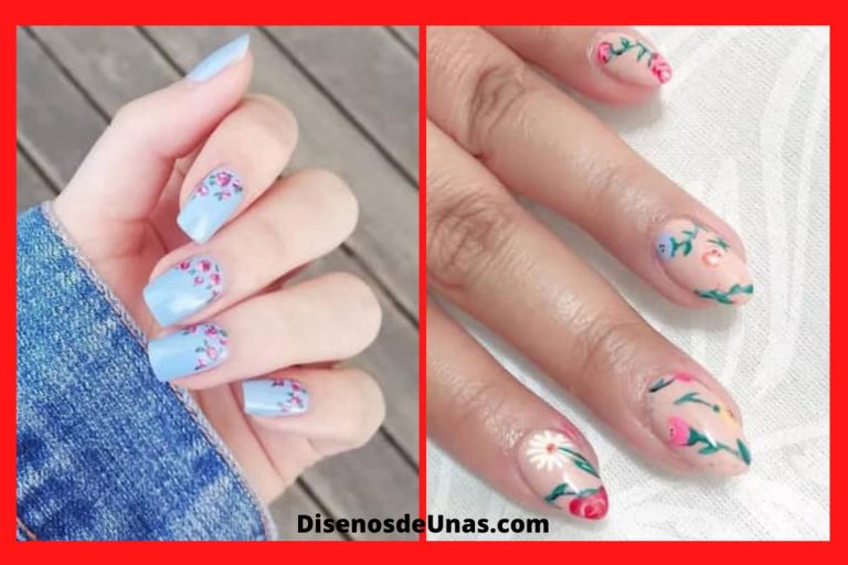Diseños de uñas ¡1.000 ideas en imágenes! 6 Delicados Diseños de Uñas Florales ¡Tendencia llena de Color!