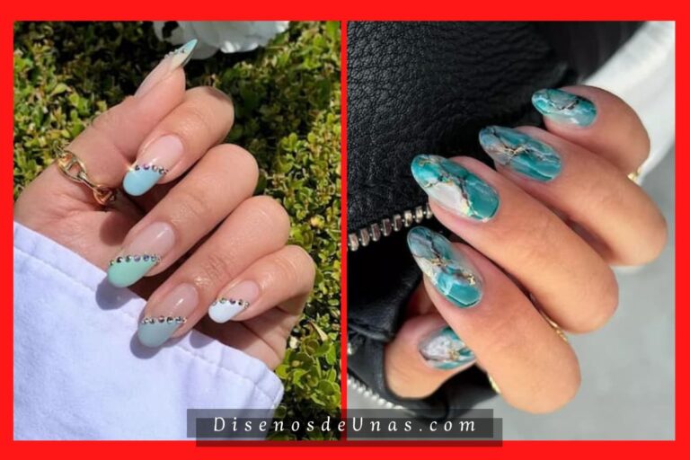 Diseños de uñas ¡1.000 ideas en imágenes! 41 Diseños de Uñas Aguamarina