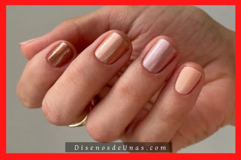 Diseños de uñas ¡1.000 ideas en imágenes! 42 Diseños de uñas satinadas