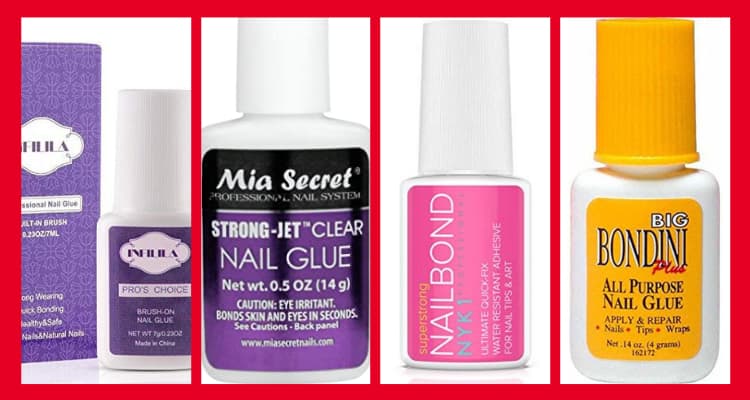 Diseños de uñas ¡1.000 ideas en imágenes! 102 Pegamentos para uñas acrílicas y de presión