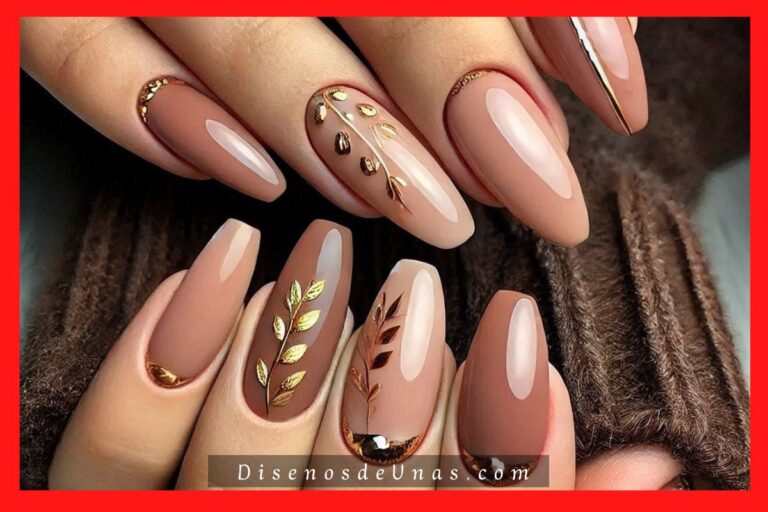 Diseños de uñas ¡1.000 ideas en imágenes! 43 Uñas Toffee