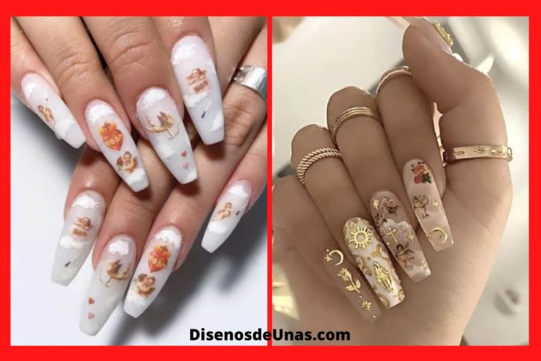 Diseños de uñas ¡1.000 ideas en imágenes! 7 Uñas de Ángel ¡Diseños Hermosos como caídos del Cielo!