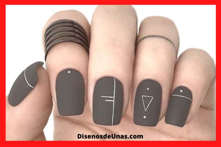 Diseños de uñas ¡1.000 ideas en imágenes! 47 Diseños de Uñas Grises ¡Un Color Atractivo para toda Ocasión!